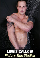 lewis callow hung uk hunk at picture this studios gets wet and naked