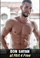 Handsome Naked European Don Sayan jacks off at Flirt 4 Free Flirt4Free