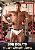 sexy and nasty muscle hunk don donato at live muscle show