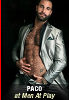 hairy hunk paco debuts at men at play