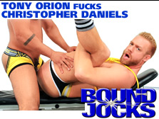 tony orion fucks christopher daniels at kristofer weston bound jocks