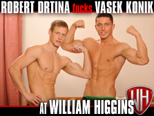 Robert Drtina fucks blond uncut Vasek Konik at William Higgins