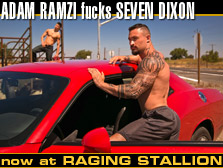 adam ramzi fucks seven dixon in the open road raging stallion