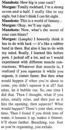 Paul Morgan - Super Shooter & Gay Porn Performer