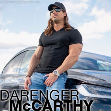 Darenger McCarthy Long Haired Handsome Hunk Gay Porn Star