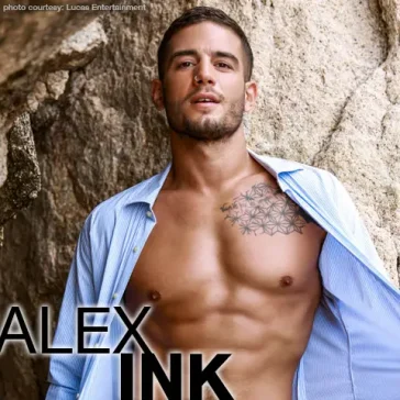 Alex Ink Sexy Tattooed French Gay Porn Star husband to Lobo Carreira