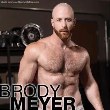 Brody Meyer Handsome Bald Canadian Gay Porn Star