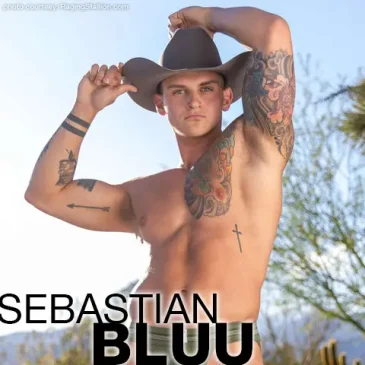 Sebastian Bluu Tattoo Muscle American Gay Porn Star