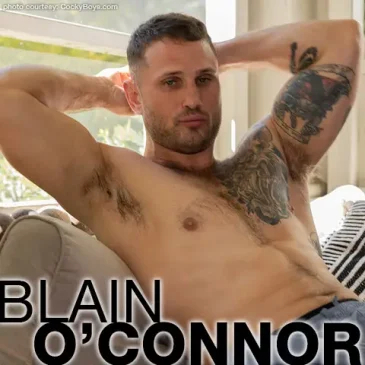 Blain O'Connor Rugged Tattooed Hunk Gay Porn Star