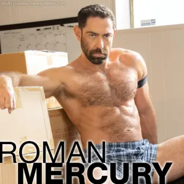 Roman Mercury Hairy Muscle DILF American Gay Porn Star
