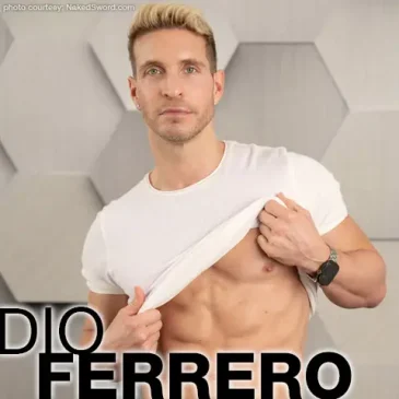 Dio Ferrero Handsome Blond Hung Muscle Hunk Gay Porn Star