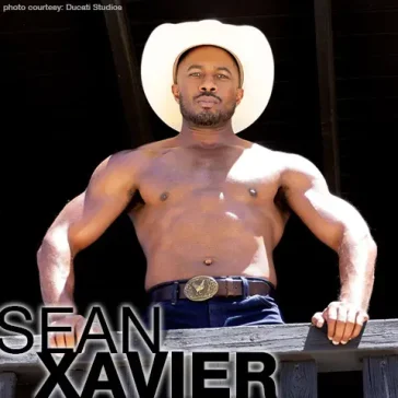 Sean Xavier / Sean XL / Sean Lawrence Handsome Black Gay Porn Star with a Huge Cock